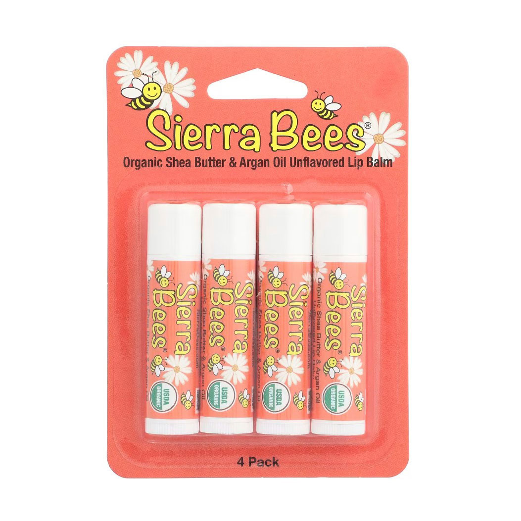 Набір бальзамів для губ Sierra Bees Олія ши та аргани, 4*4.25 г